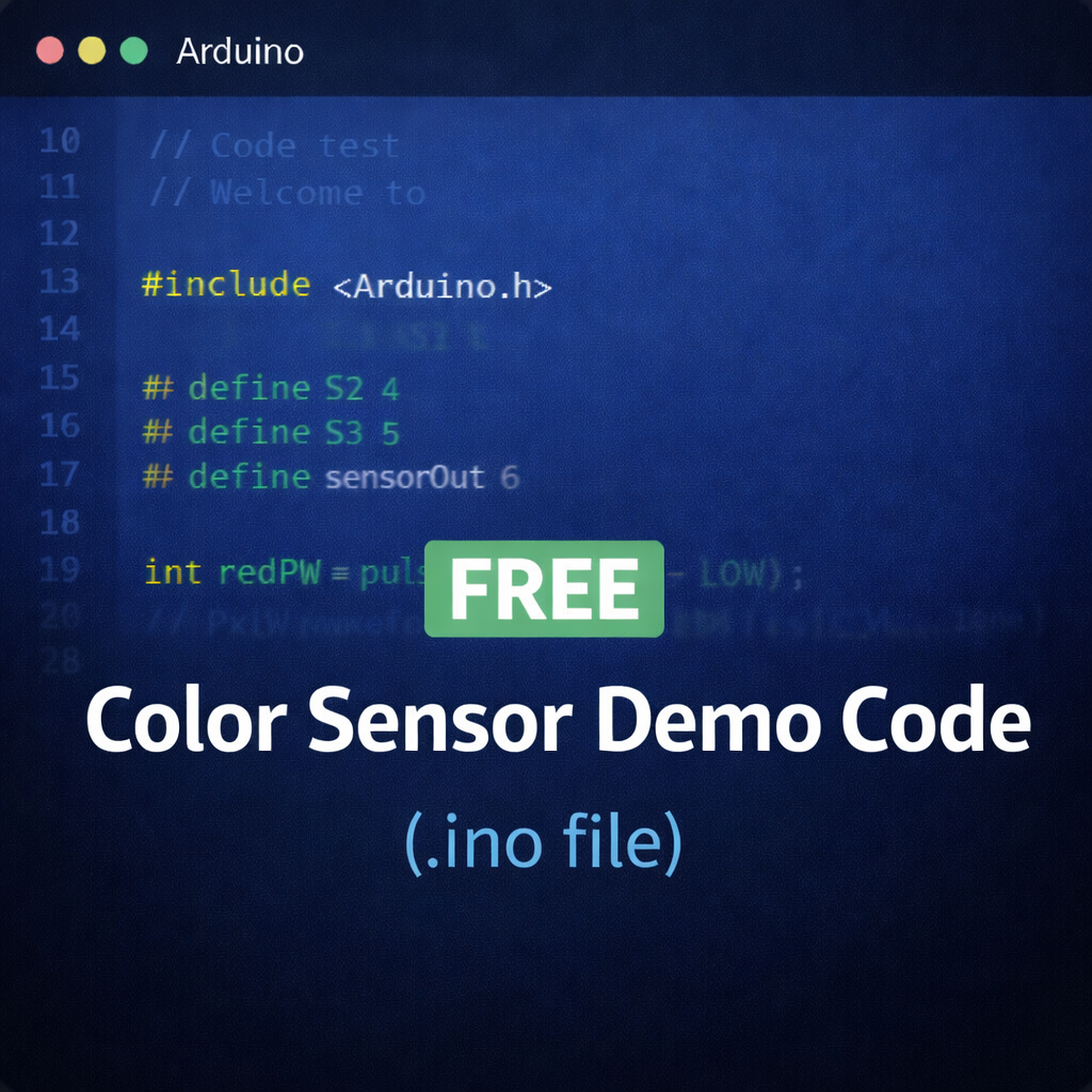Color Sensor Code (TCS3200)