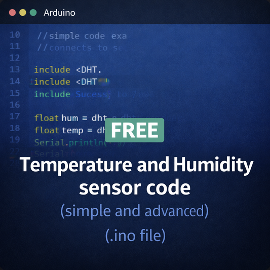 Arduino Temperature & Humidity Sensor Code (DHT11/DHT22)
