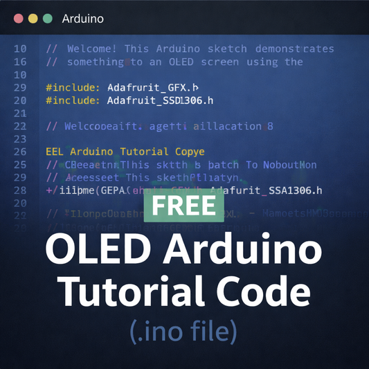 OLED Arduino Tutorial Code (.INO File)
